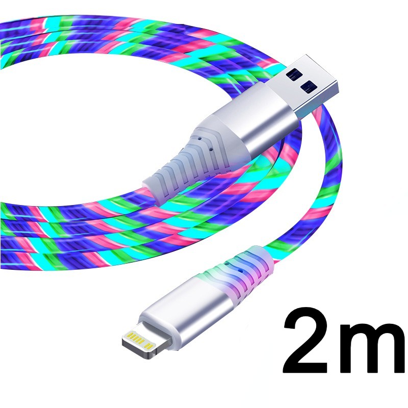 Flow Luminous Cable - USB Type C or Lightning