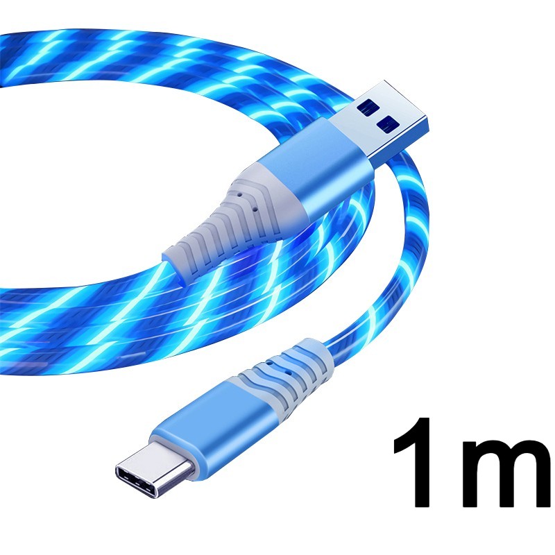 Flow Luminous Cable - USB Type C or Lightning