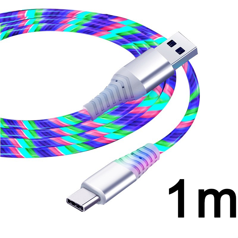 Flow Luminous Cable - USB Type C or Lightning