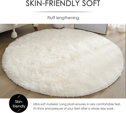 Super Soft Plush Fluffy Round Rug