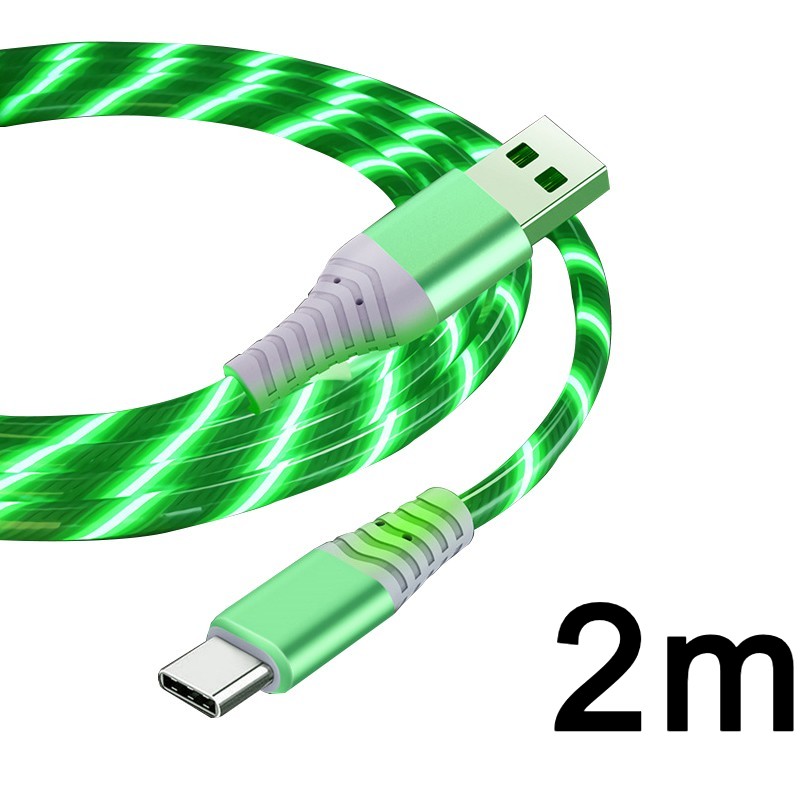 Flow Luminous Cable - USB Type C or Lightning