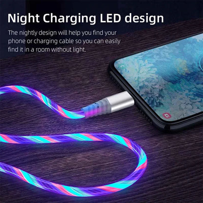 Flow Luminous Cable - USB Type C or Lightning