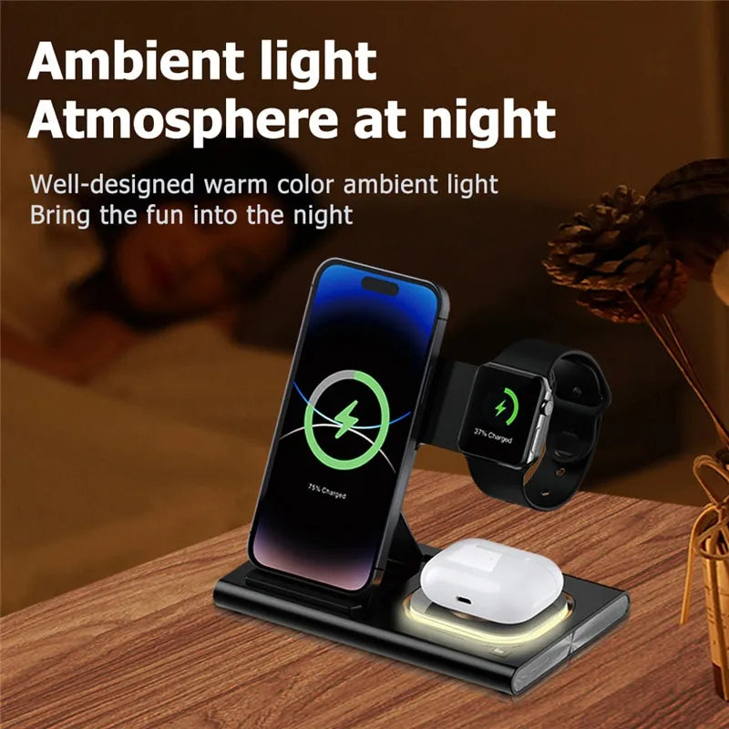 3-in-1 Wireless Charging Stand - iPhone or Samsung