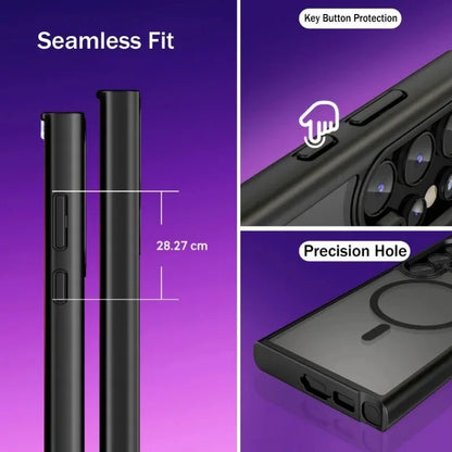 Translucent Frosted MagSafe Cases - Samsung Galaxy S24 Ultra/S23 Ultra/S22 Ultra/S21 FE