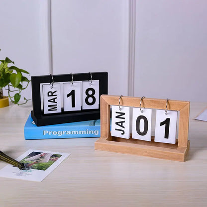 Wooden Flip Calendar