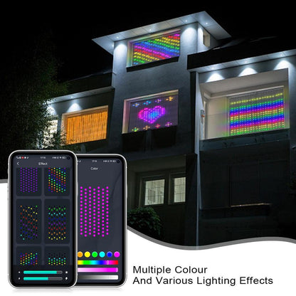 Picture Display LED Smart RGB Curtain Lights - Remote App