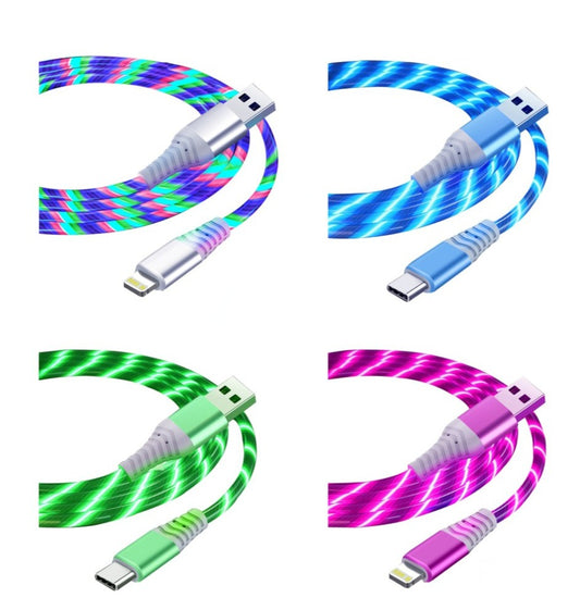 Flow Luminous Cable - USB Type C or Lightning