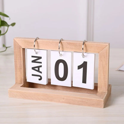 Wooden Flip Calendar