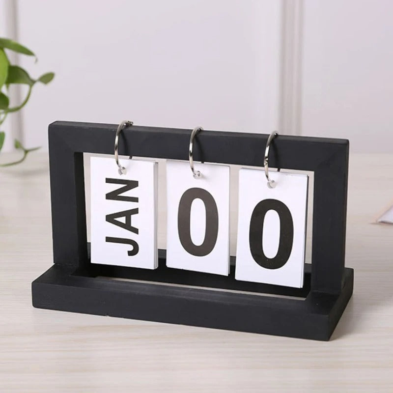Wooden Flip Calendar