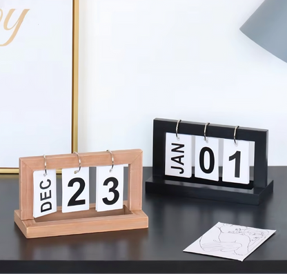 Wooden Flip Calendar